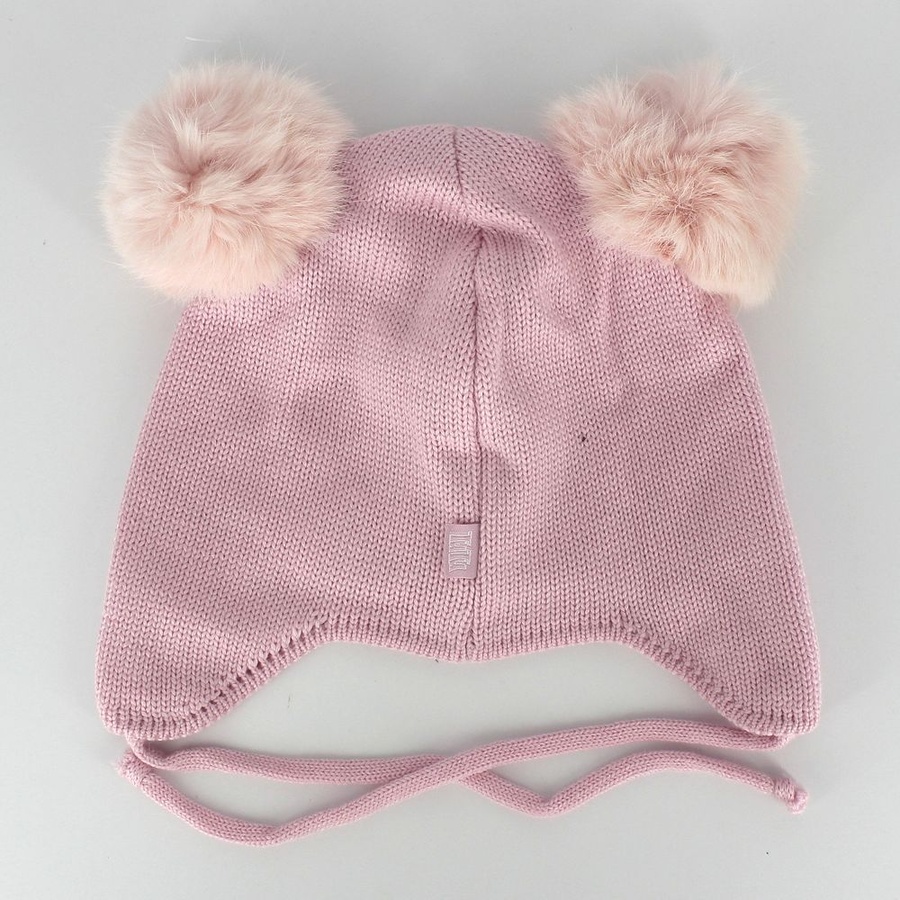 Зимняя шапка для девочки 48-50 цвет розовый ЦБ-00145654 SKT000503736 фото