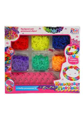 Резиночки для плетения браслетов Rainbow Loom Блестящие, микс