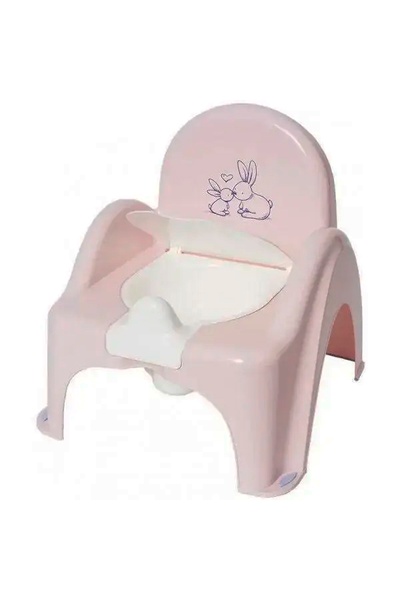 Горщик-стульчик "Зайчики" з музикою колір рожевий ЦБ-00242690 SKT000965451 фото