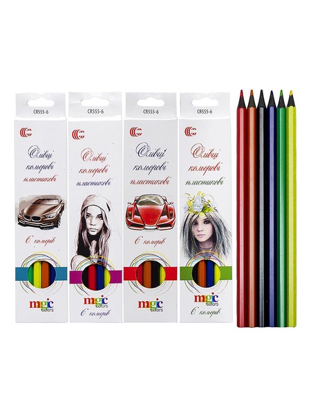 Кольорові олівці колір різнокольоровий ЦБ-00225632 SKT000922453 фото