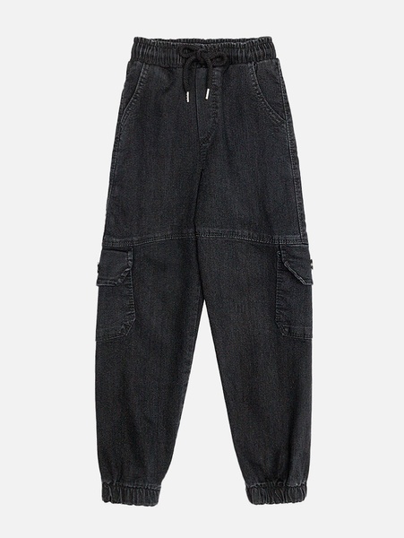 Джогери джинсові для хлопчика 152 колір чорний ЦБ-00220242 SKT000909262 фото