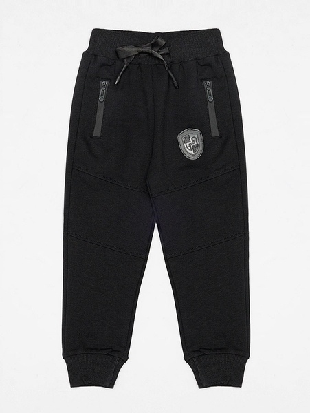 Спортивні штани для хлопчика 110 колір чорний ЦБ-00210202 SKT000889140 фото