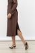 Сукня жіноча з довгим рукавом 42 колір коричневий ЦБ-00235472 SKT000946132 фото 6