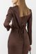 Сукня жіноча з довгим рукавом 42 колір коричневий ЦБ-00235472 SKT000946132 фото 4