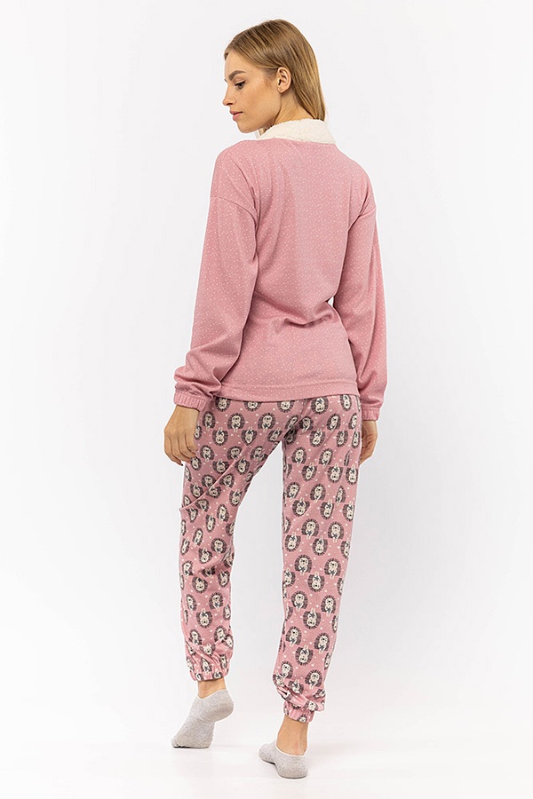 Жіноча піжама 44 колір рожевий ЦБ-00199209 SKT000865376 фото