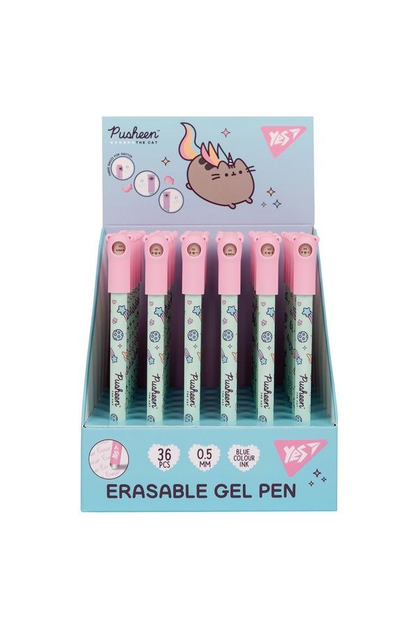 Ручка гелевая Yes пиши-стирай "Pusheen cat" YES 420446 ЦБ-00297819 фото