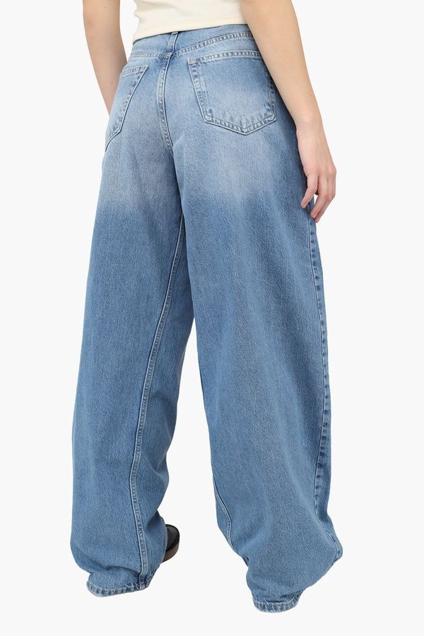 Джинсы baggy женские цвет голубой 40 ЦБ-00290490 фото