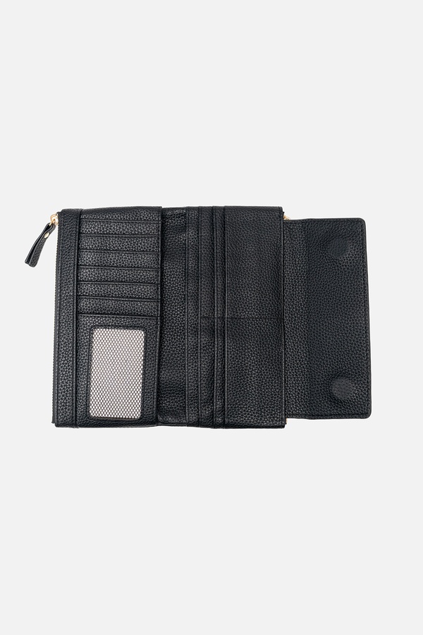Жіночий гаманець колір чорний ЦБ-00244433 SKT000978809 фото