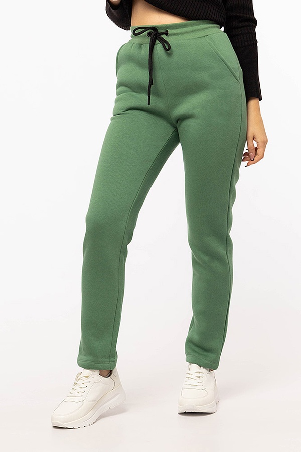 Жіночі спортивні штани 42 колір зелений ЦБ-00198147 SKT000863074 фото