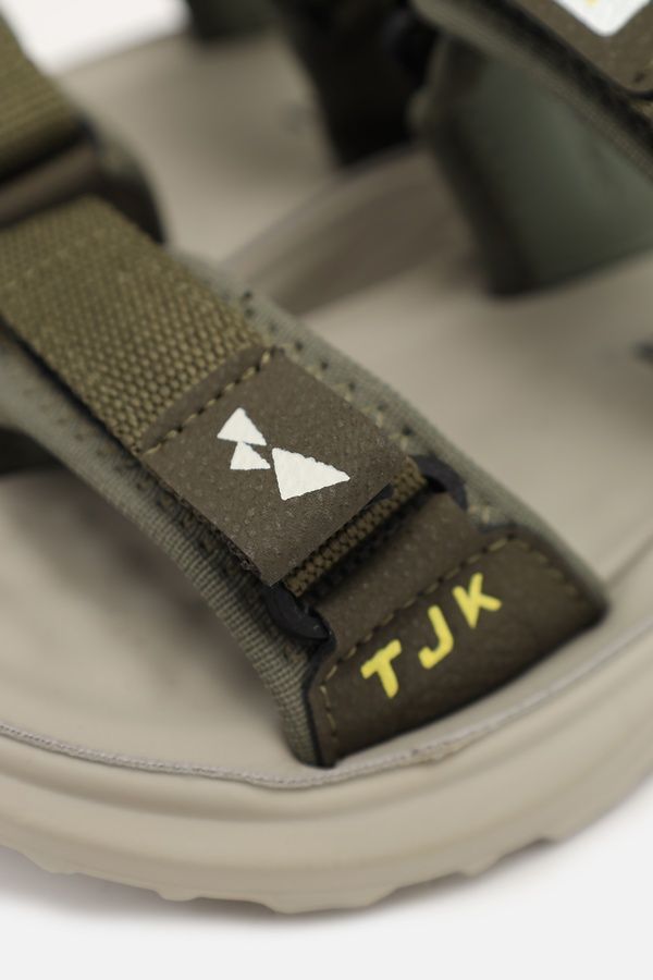 Босоніжки на каблуку для хлопчика колір хакі 36 ЦБ-00266036 фото