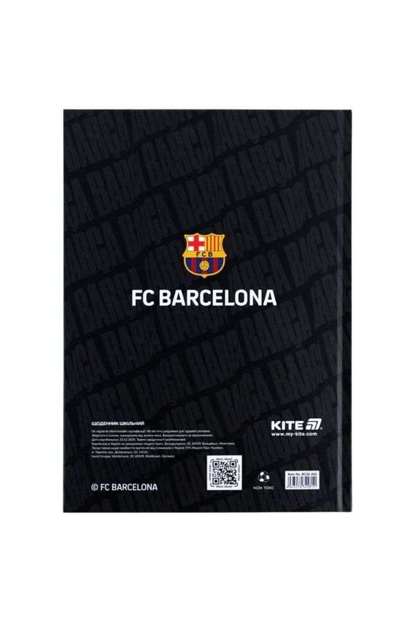 Дневник школьный Kite FC Barcelona твердый переплет KITE BC26-262 ЦБ-00297708 фото