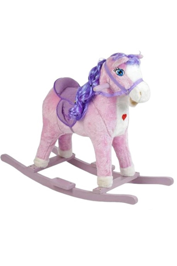 Лошадка-качалка музыкальная с подсветкой цвет фиолетовый ЦБ-00251170 SKT000995934 фото
