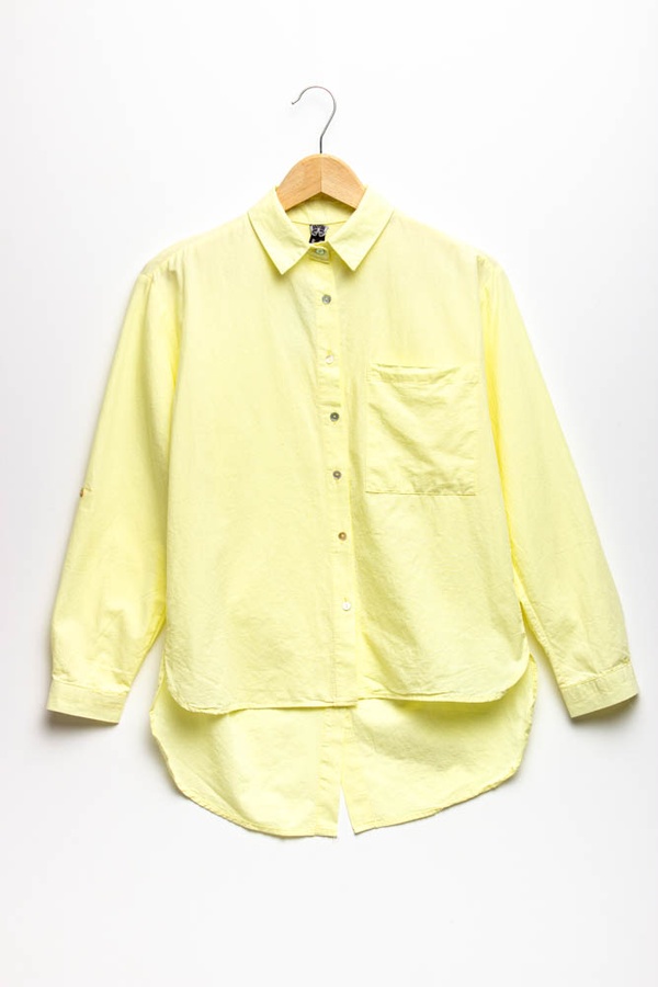 Рубашка классическая женская 42 цвет желтый ЦБ-00157300 SKT000533170 фото