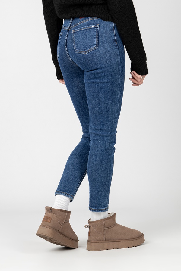 Жіночі джинси слім 44 колір темно-синій ЦБ-00236636 SKT000952629 фото