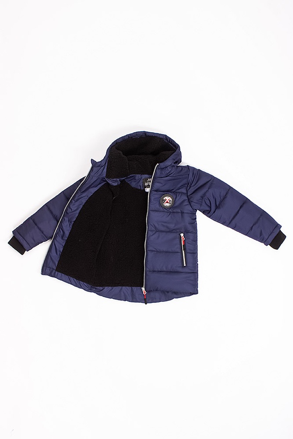 Куртка короткая на мальчика 116 цвет темно-синий ЦБ-00177299 SKT000591422 фото