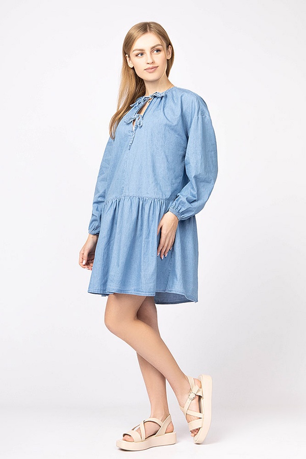 Сукня жіноча 40 колір блакитний ЦБ-00174846 SKT000585021 фото
