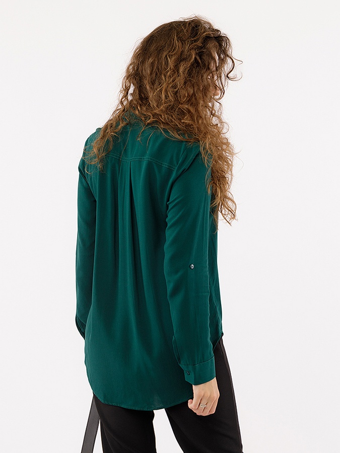Жіноча сорочка 48 колір зелений ЦБ-00227671 SKT000927081 фото