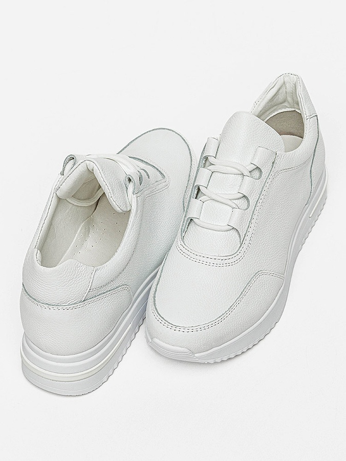 Жіночі шкіряні кросівки 40 колір білий ЦБ-00209862 SKT000887850 фото