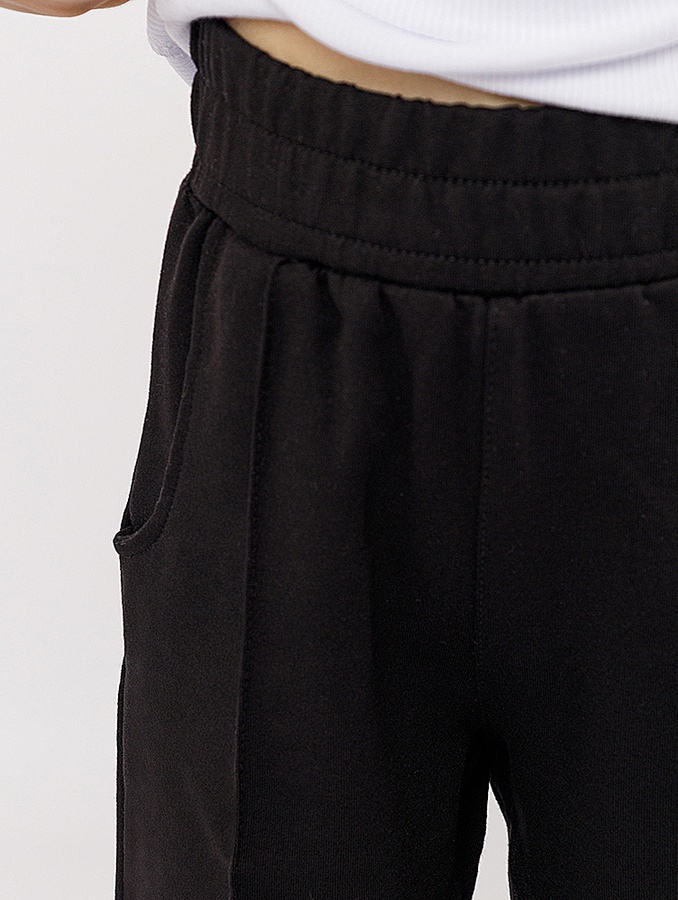 Спортивные штаны для девочки 110 цвет черный ЦБ-00209830 SKT000887705 фото
