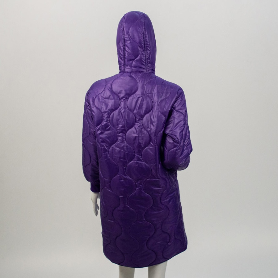 Куртка довга жіноча 42 колір фіолетовий ЦБ-00150647 SKT000514334 фото