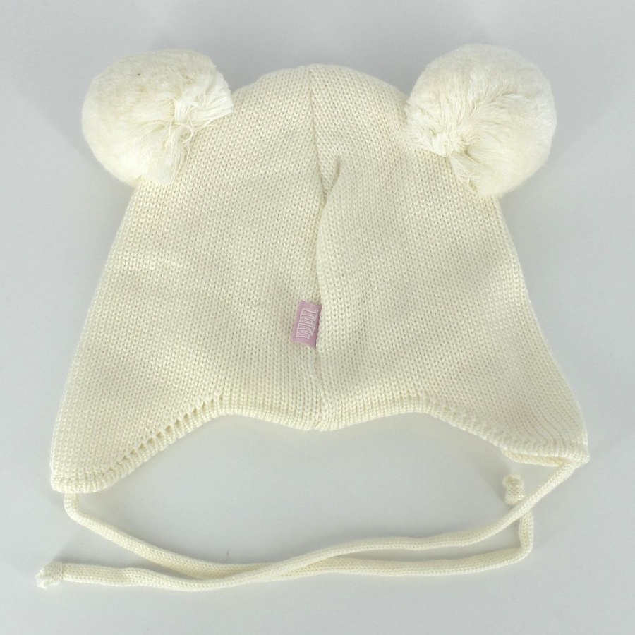 Зимняя шапка для девочки 42-44 цвет молочный ЦБ-00145658 SKT000503740 фото