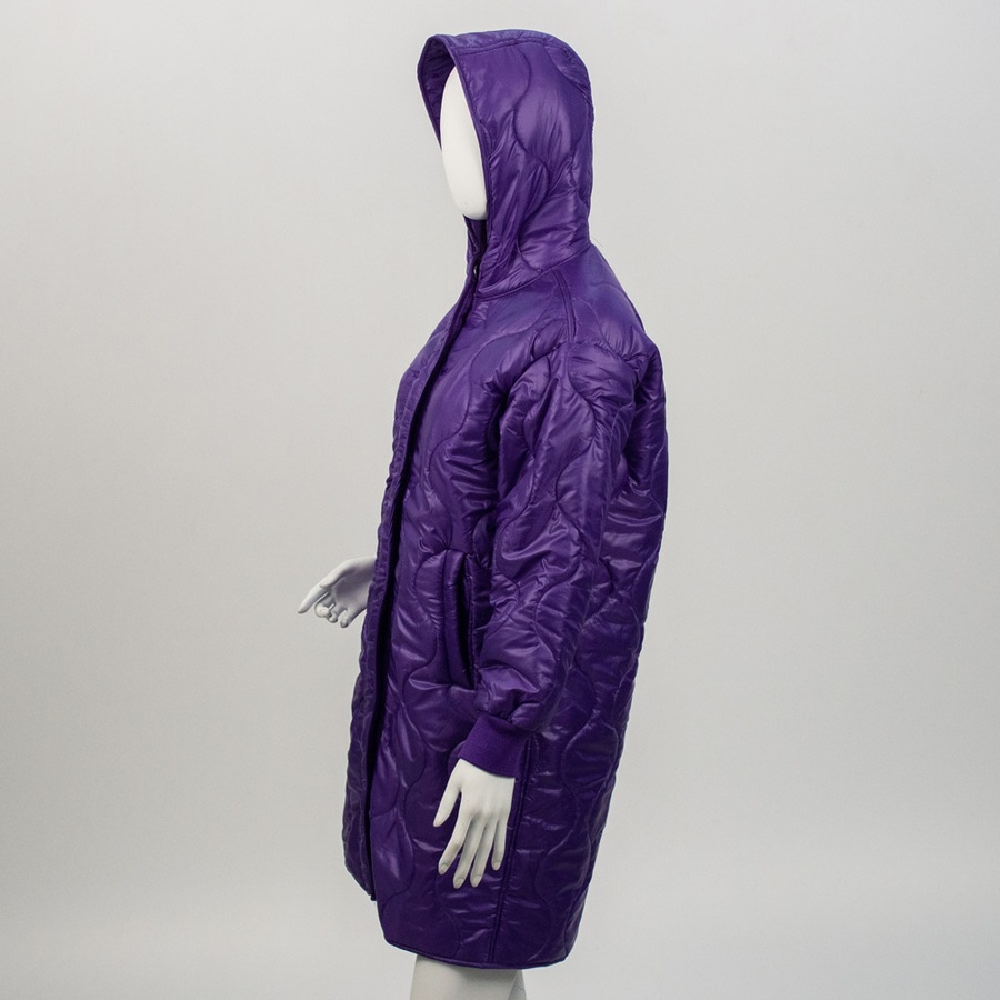 Куртка довга жіноча 42 колір фіолетовий ЦБ-00150647 SKT000514334 фото
