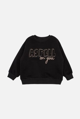 Свитшот для девочки цвет черный 128 ЦБ-00258670 фото