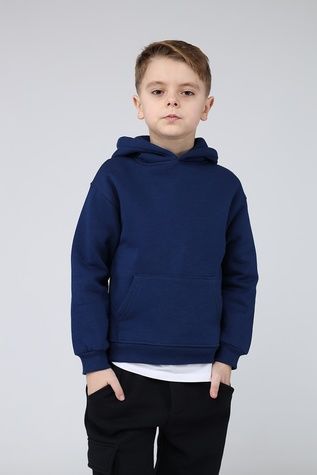Худи для мальчика цвет темно-синий 152 ЦБ-00284944 фото