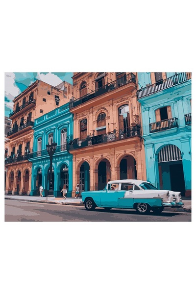 Картина за номерами "Яскрава Куба" колір різнокольоровий ЦБ-00235214 SKT000945605 фото