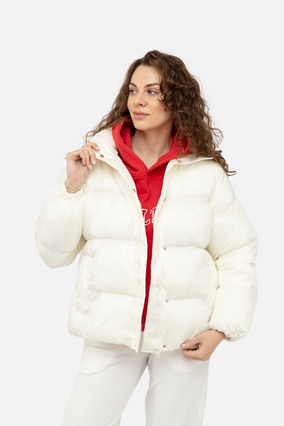 Жіноча куртка 46 колір молочний ЦБ-00242087 SKT000963462 фото