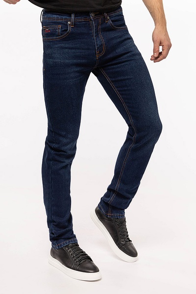 Мужские джинсы 58 цвет темно-синий ЦБ-00203306 SKT000873877 фото