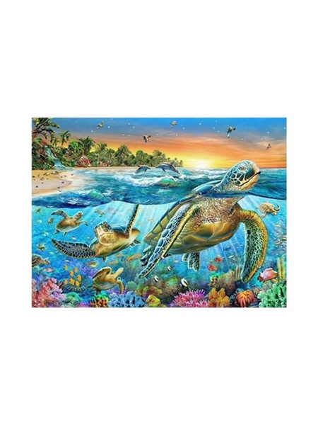 Алмазная мозаика "Морские обитатели", 30х40 см цвет разноцветный ЦБ-00217179 SKT000902202 фото