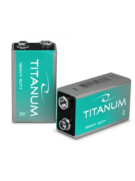 Батарейка Titanum сольова 6F22 колір різнокольоровий ЦБ-00079899 SKT000385815 фото