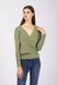 Пуловер жіночий 46 колір хакі ЦБ-00173697 SKT000581123 фото 1