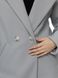 Жіноче демісезонне пальто оверсайз 48 колір сірий ЦБ-00210792 SKT000890758 фото 2
