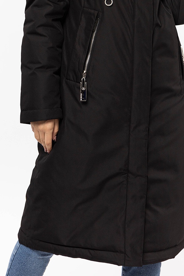 Женская куртка 52 цвет черный ЦБ-00195666 SKT000866363 фото