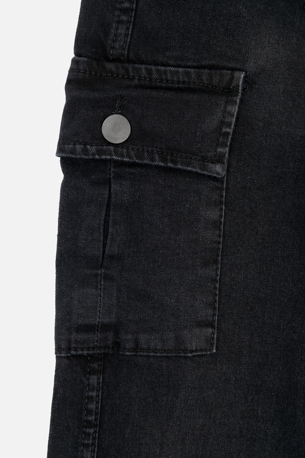Джогеры джинсовые для мальчика 122 цвет черный ЦБ-00243882 SKT000969646 фото