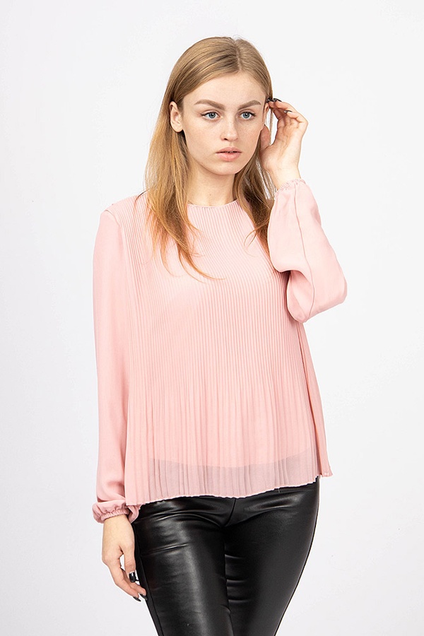 Блуза жіноча 40 колір рожевий ЦБ-00176175 SKT000588558 фото