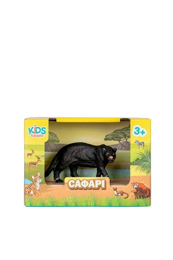 Іграшка фігурка тварини "Сафарі" Пантера KIDS TEAM Q9899-A11_1 ЦБ-00268120 фото