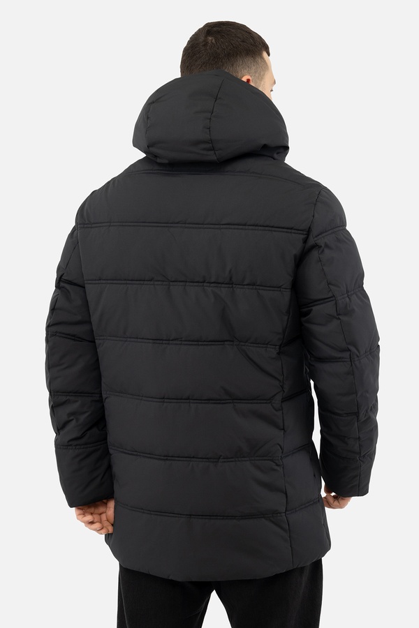 Мужская куртка 46 цвет черный ЦБ-00220560 SKT000910205 фото