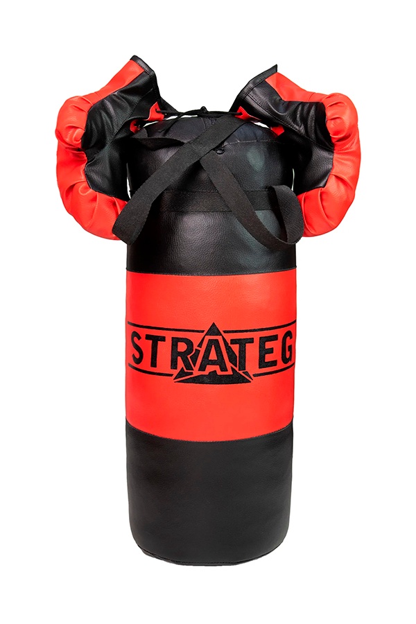 Боксерский набор - перчатки и груша цвет красно-черный ЦБ-00239656 SKT000959245 фото