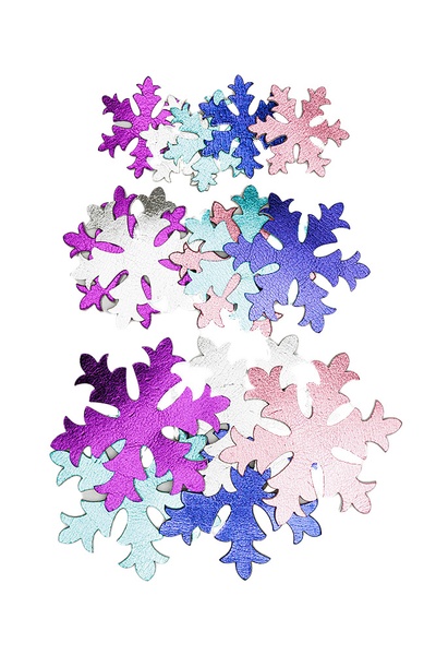 Наліпки ЕVА "Сніжинка металізована" колір різнокольоровий ЦБ-00204068 SKT000875352 фото