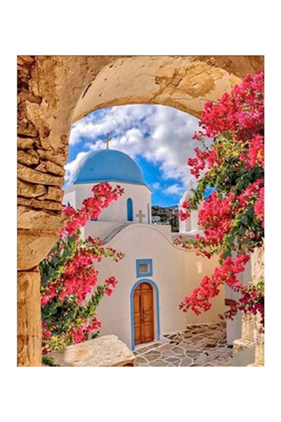 Набір для творчості - алмазна картина "Пейзажі Греції" колір різнокольоровий ЦБ-00239572 SKT000959109 фото