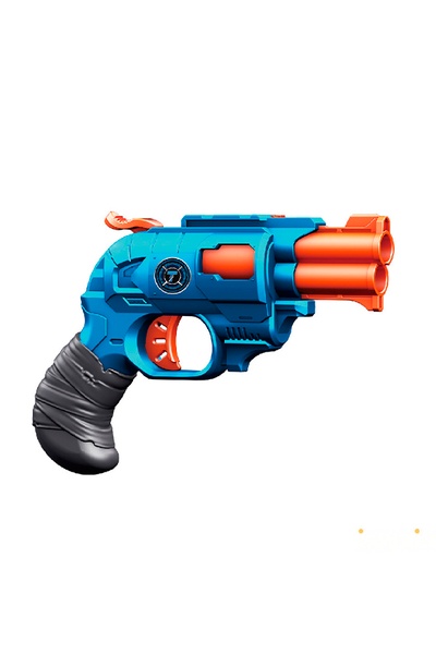 Іграшковий пістолет механічний з подвійним дулом колір різнокольоровий ЦБ-00238923 SKT000957598 фото