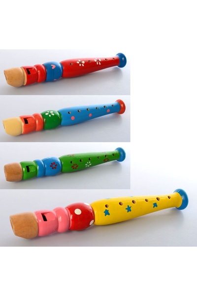 Дерев'яна іграшка "Дудка" колір різнокольоровий ЦБ-00174824 SKT000584998 фото
