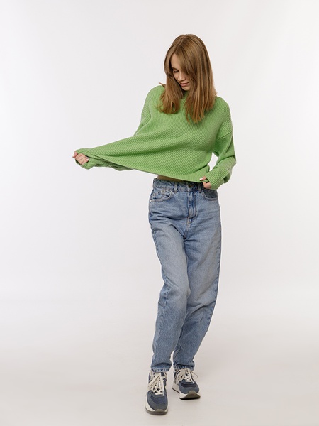 Жіночий светр 46 колір м'ятний ЦБ-00224590 SKT000920434 фото