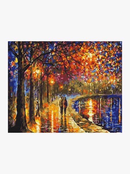 Картина по номерам "Прогулка в ярком парке" цвет разноцветный ЦБ-00234090 SKT000943324 фото