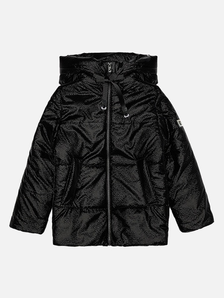 Куртка коротка демісезонна для дівчинки 140 колір чорний ЦБ-00188695
