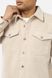 Чоловіча сорочка з довгим рукавом 44 колір бежевий ЦБ-00241636 SKT000962171 фото 4