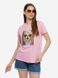 Жіноча футболка регуляр 42 колір рожевий ЦБ-00219315 SKT000907083 фото 1